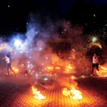 Фото №5 огненное пиротехническое фаер шоу на свадьбу выпускной