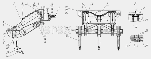 Фото Кирковщик к автогрейдеру TG-140 TG-180 TG-200 ГС-14.02  ДЗ-98В