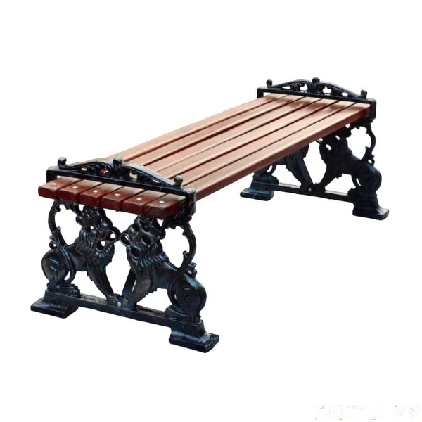 Фото Банкетка чугунная «ЛЬВЫ» (2,0 м (две опоры))