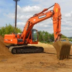 Услуги аренда экскаватора Doosan 225 ковш 1,3 м3.