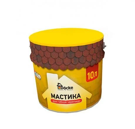 Фото Мастика Docke для гибкой черепицы 10л (9кг)