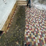 Мойка и защитное покрытие тротуарной плитки,камня.Укладка тротуарной плитки.Трамбовка грунта,гравия.