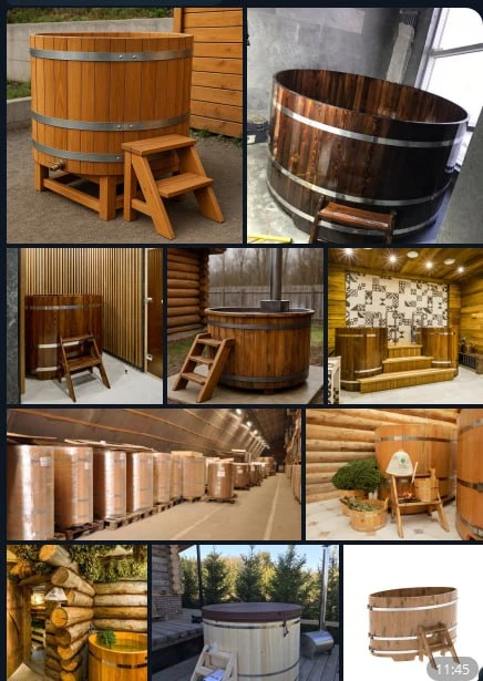 Фото Купели из лиственницы. дуба, кедра премиум класса, производитель.