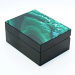 Фото №2 Малахит с Хризоколлой - Коллекционная Шкатулка