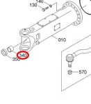 Фото №4 Втулка полуоси моста Hyundai для R200W-7, R180W-9 (ZGAQ-02235)