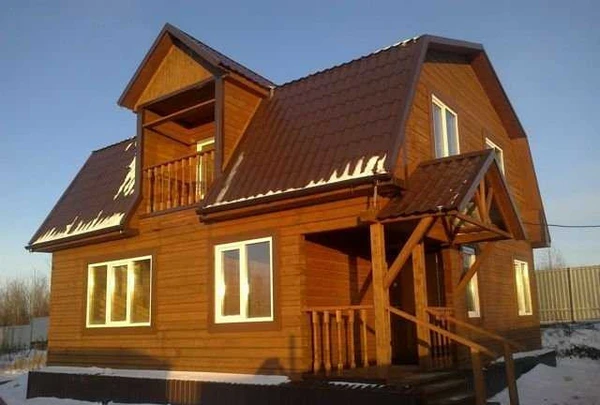 Фото Жилая дача, дом под ключ из томского бруса