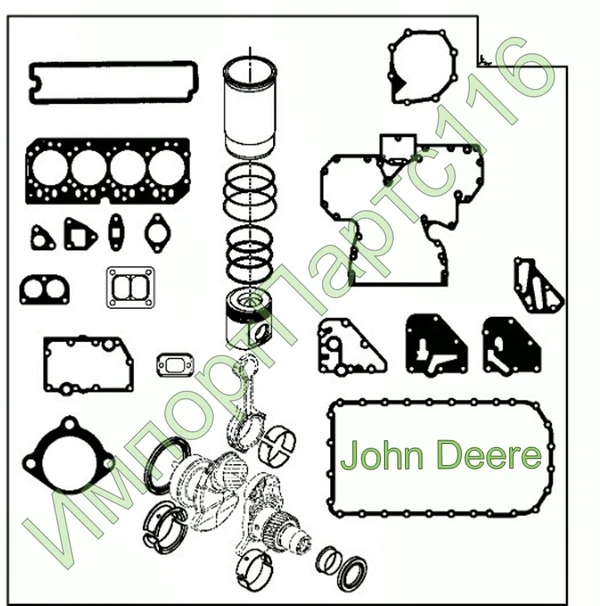 Фото Запчасти для двигателя John deere 4045