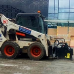 Аренда минипогрузчика Bobcat Бобкэт с фрезой 