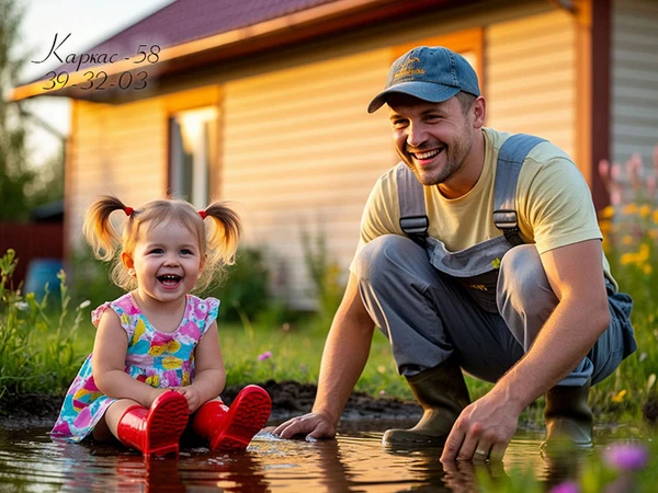 Фото Домики дачные в Засечном СТ Русь и Краснотал Каркас-58 Пенза