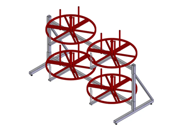 Фото Стеллажи для кабельных бухт (мотков) СБ 4 Р