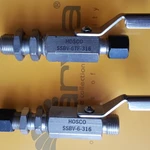 фото Краны шаровые Ду6 компрессионные нержавеющие HOSCO