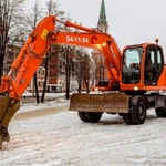 Услуги, аренда экскаватор Doosan. Гидромолот