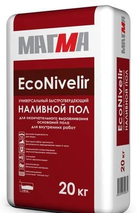 Фото Наливной пол Магма EcoNivelir 20кг быстротверд/финиш д/ручн