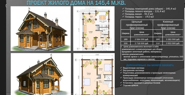 Фото Дом 145,4кв.м, 2 этажа, 2 спальни, веранда, 2 входа.