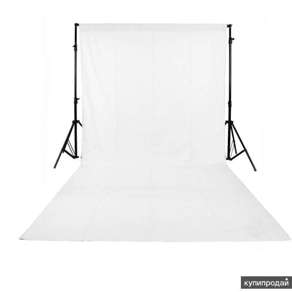 Фон тканевый FST-B33 (300х300см) белый. Белый тканевый фон для фотостудии