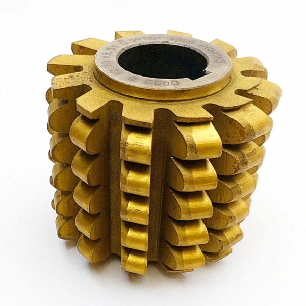 Фото Фреза червячная 2523-0023 для нарезания зубьев звёздочек t-12,70 D-8,51 кл-С 2°56' 4896 Р6М5К5 ГОСТ 15127-83