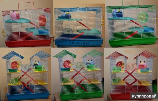 Фото Новые клетки6 и 7 ручной хомяк в подарок