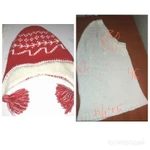 Зимняя шапка снуд шарф