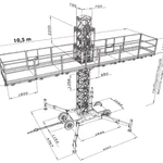 фото Мачтовая подъёмная платформа Scanclimber SC1300