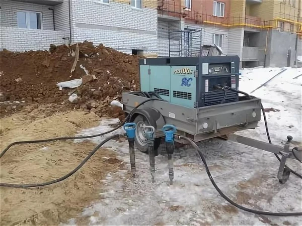 Фото отбойный молоток, услуги компрессора 