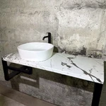 Фото №3 Столешница под раковину в стиле лофт в ванную