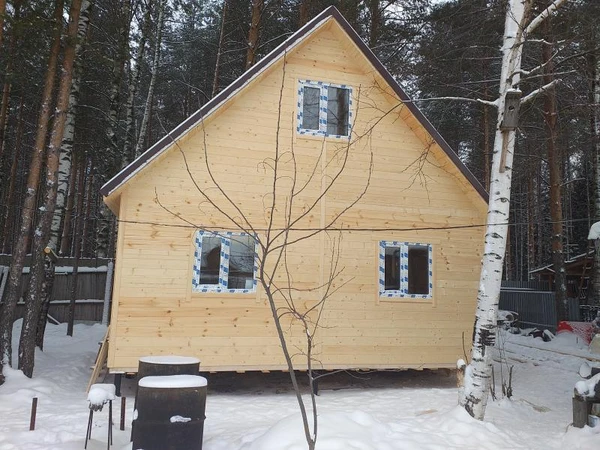 Фото Каркасный дом 6х4 с мансардой