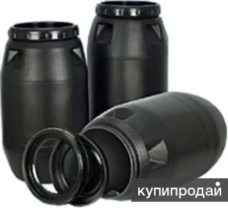 Фото Бочка черная 260 литров (пищевая) б у