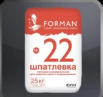 Фото №2 Шпатлевка гипсовая универсальная Forman 22 (25кг)