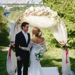 Классическая свадебная арка на регистрацию