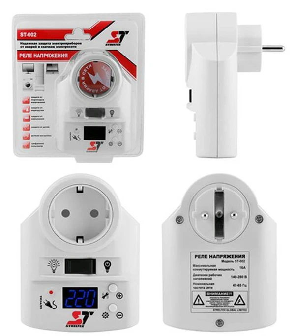 Фото Реле напряжения Streltex ST002 (оптом)