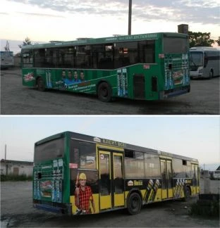 Фото Реклама на транспорте. Наклейки на авто