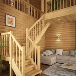 Фото №5 Строительство лестниц Деревянных и Бетонных