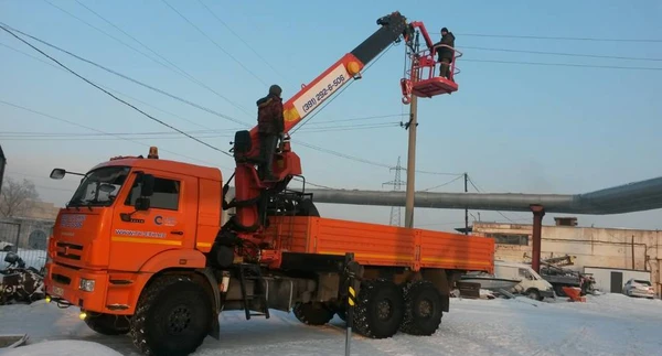 Фото Аренда услуги авто вышки КаМаЗ (вездеход)