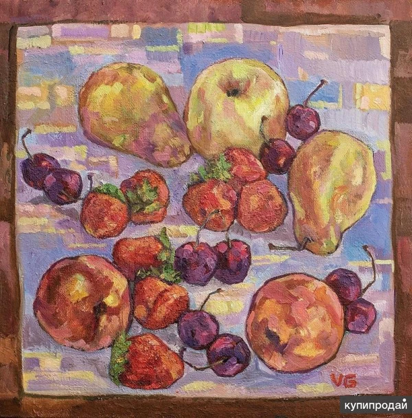 Фото Натюрморт маслом "Лето на столе" для подарка