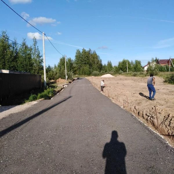 Фото Укладка асфальта и асфльтовой крошки 