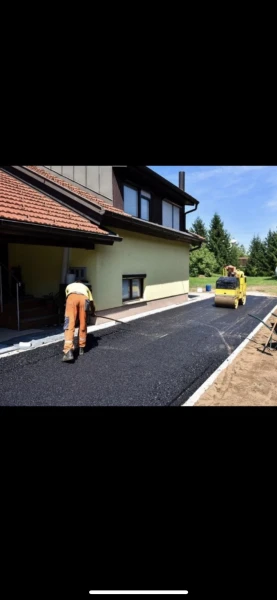 Фото Укладка асфальта асфальтирование дорог 