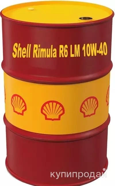 Фото Масло SHELL Rimula R6 LM 10W40, бочка 209л