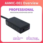 Фото №8 AAMIC-001 микрофонный адаптер GoPro HERO12 11 10 9 8 7 6 5 Black