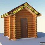 Фото №5 Строительство киоска из бруса.