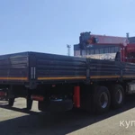 Фото №2 FAW CA3250 6х4 бортовой с КМУ HORYONG HRS216