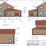 Проект дома с мансардой и гаражом 164 м2