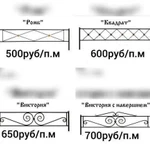 Оградки ритуальные. с ковкой