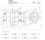 фото Каток опорный GRT144