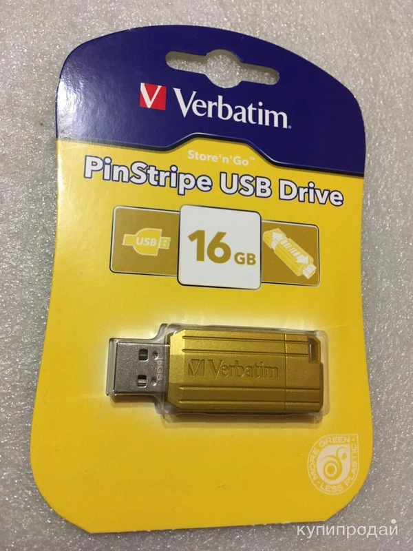 Фото Verbatim USB Drive 16Gb Yellow - Флешка USB