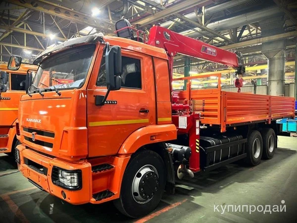 Фото Бортовой КамАЗ 65115-48 с КМУ HORYONG HRS 206