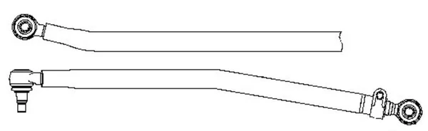 Фото Тяга рулевая продольная L=1054/1020 d=52 изг-2 \Scania