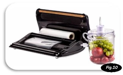 Фото Упаковщик вакуумный бескамерный Hurakan HKN-V333. Вакуумная упаковочная машина для продуктов магазинов,пищевых производств и общепита.