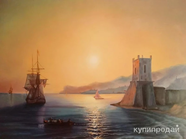 Фото Копия картины Айвазовского, холст, масло,60х80 см, художник Татьяна Белопухова