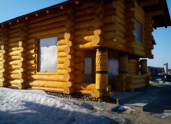 Фото Оцилиндрованное бревно, из Алтайского Кедра.