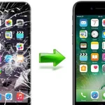 Замена разбитого стекла на моделях iPhone
